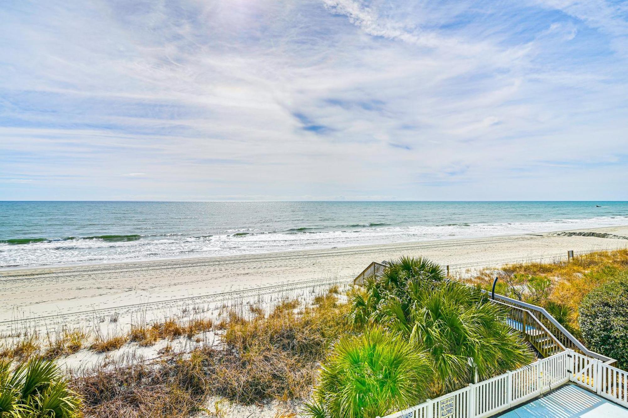 On-The-Beach Escape Oceanfront In Surfside! Myrtle Beach Exterior foto